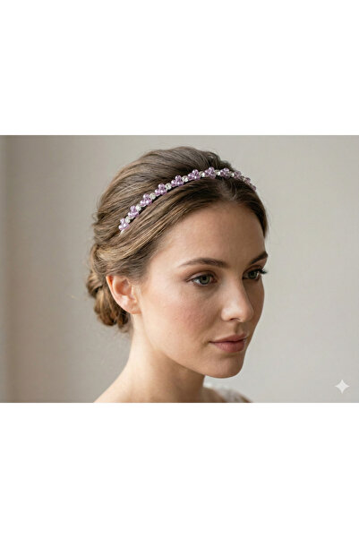 gelinmz تاج العروس المزين باللؤلؤ والكريستال مع عصابة رأس