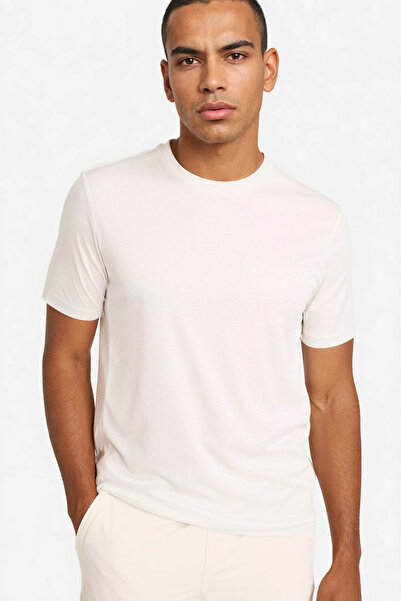 DeFacto Slim Fit Stone Men's T-Shirt E9318Ax/Gr493