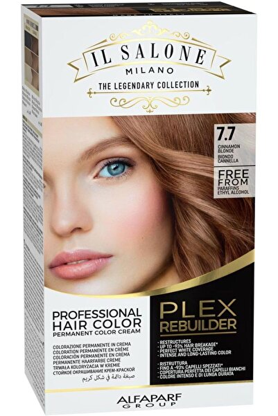 Il Salone Milano كريم صبغة الشعر الدائم بليكس ريبيلدر - 7.7 لون أشقر قرفة