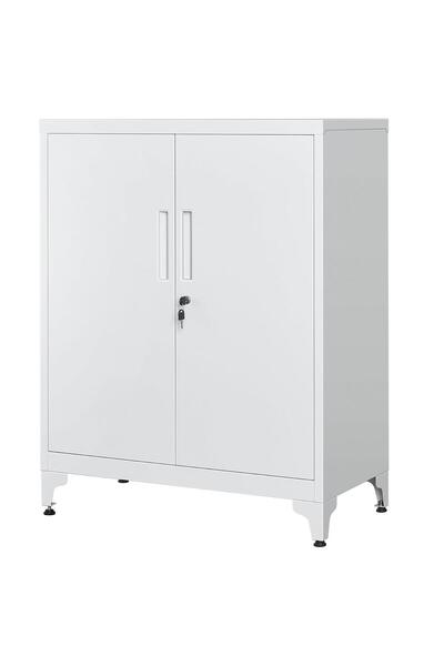 SONGMICS Dulap de depozitare multifuncțional cu 2 uși și încuietoare, metalic...