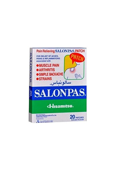 Salonpas Pain Relieving 20 Patches, 6.5 X 4.2 Cm