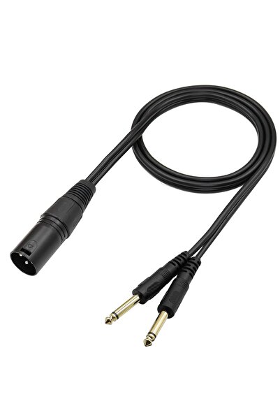 OEM Cablu Splitter XLR la Dublu TS 1/4 - Stereo, Ecranat, Bidirectional - 1m,...