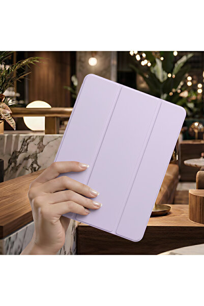 TechTrove iPad Air 13 2025 M3 İçin Uyumlu Smart Kalem Bölmeli Standlı Kılıf
