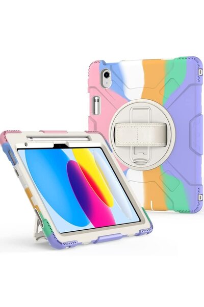 OEM Husă iPad Air 5 / Air 4 - Protecție 3 Straturi, Suport Rotativ 360, Slot ...