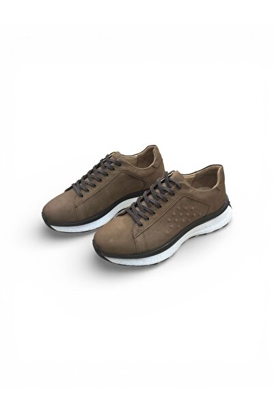 PATRON SHOES Lace-Up Genuine Leather Men's Sneakers