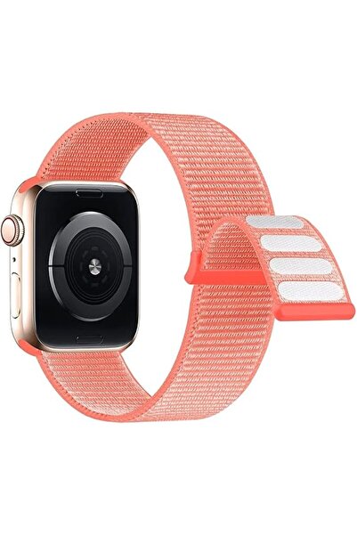 OEM Curea Apple Watch, Nailon Sport cu Velcro, Compatibil iWatch 1-7 SE, 44 m...