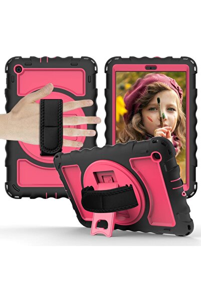 OEM Husă iPad 6/5 9.7 - Silicon și PC, Rezistentă Șocuri, Suport 360, Curea U...