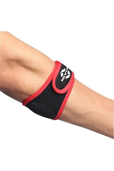Nivia Orthopedic Tennis Elbow Support Brace Black Red Adjustable Strap Standa...