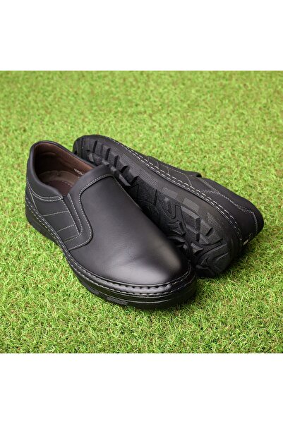 Feisal Men's Black Spring Slipons, Flat Sole, Comfortable Everyday Shoes, W58...