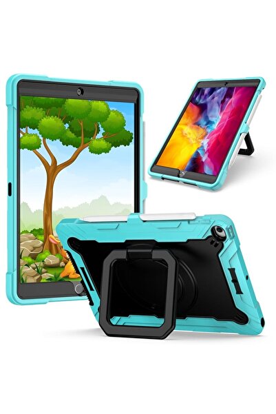 OEM Husă iPad Air 5/4 10.9, Pro 11 - Protecție 3 Straturi, Suport 360, Curea ...