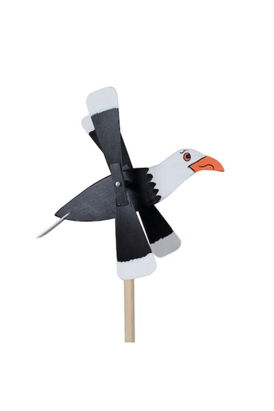 OEM Wooden Windmill 155×37 cm, Eagle Model - Rustic Garden Decor, Handmade