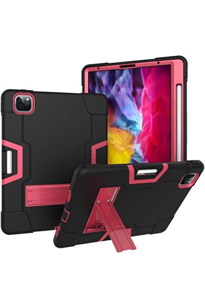 OEM Husă iPad Pro 12.9 (2021/20/18) - Armată, Silicon-Plastic, Suport Stylus,...