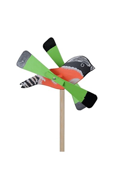 OEM Wooden Windmill 155×37 cm, Goldfinch Model – Rustic Garden Decor, Handmade