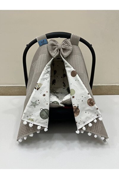 BUSEBABYHOME Brown Stroller Cover and Stroller Cushion Set of 2