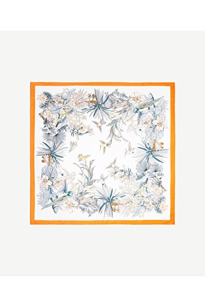 Yargıcı Çiçek Desenli Fular