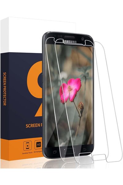 OEM Set of 2 Samsung Galaxy S7 Glass Films - 9H Screen Protector, Ultra-Trans...