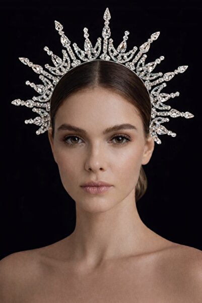 GlassySKY Πέτρινο στέμμα γάμου, νυφικό, χένα, αρραβώνας, γενέθλια, πάρτι αποφ...