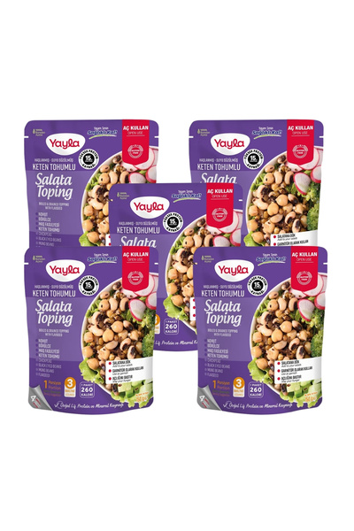 Yayla Haşlanmış Suyu Süzülmüş Keten Tohumlu Salata Toping 150 g x5