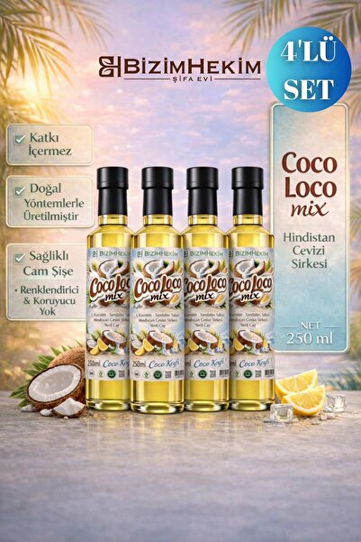 BİZİMHEKİM ŞİFA EVİ Coco Loco Coconut Mix 4'lü set- 250 ml