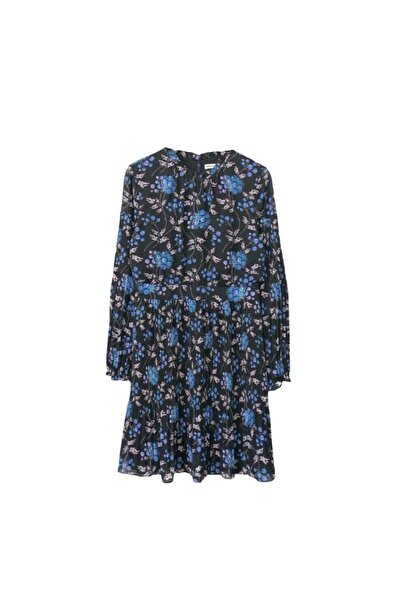 OEM Whistles Summer Dress - Blueberry Print, Breathable Material - Black, Siz...