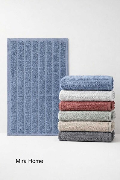 Mira Home 6-Piece Bouquet Textured Kitchen and Hand Towel Set 30X50 cm Azra