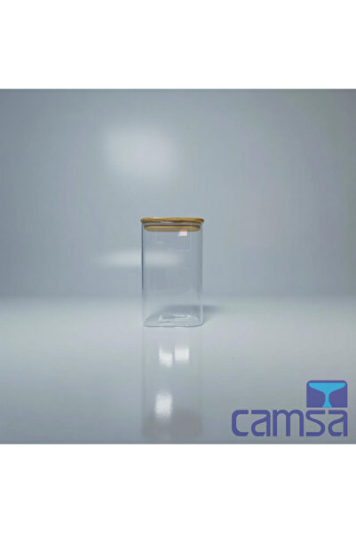 Queen’s Kitchen Glass Jar with Bamboo Lid 10X25 cm
