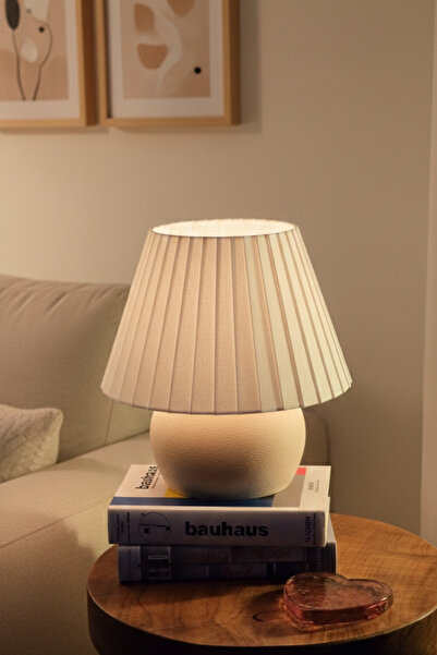 decory Mellow Pleated Lampshade - Decorative Table Lamp and Lighting - 25cm L...
