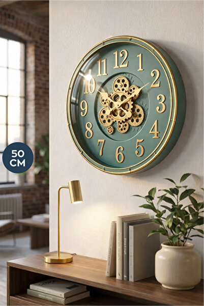 HOMİNG Biel İskandinav Tarz 50 cm Duvar Saati