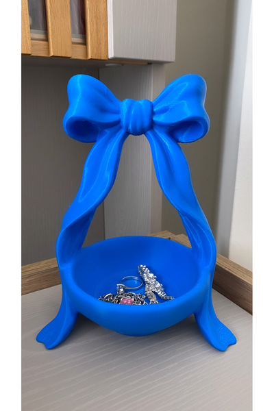 Baalaa 3D Printing-Multi-Purpose Jewelry and Keychain Bowl with Bowknot-Jewel...