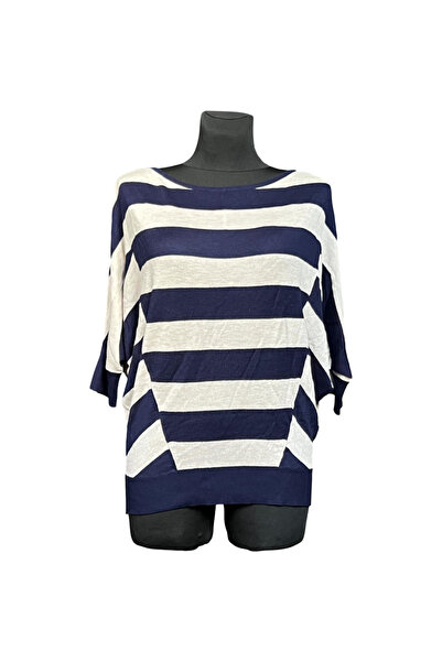 OEM Tricou Mânecă Lungă Damă WAREHOUSE - Viscoză și Acril, Croi Clasic - Bleu...