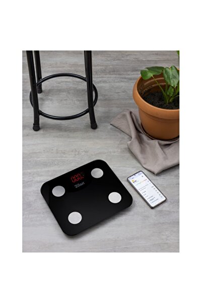 Zilan Cantar corporal digital ZLN9007, sticla securizata, 180kg, aplicatie te...