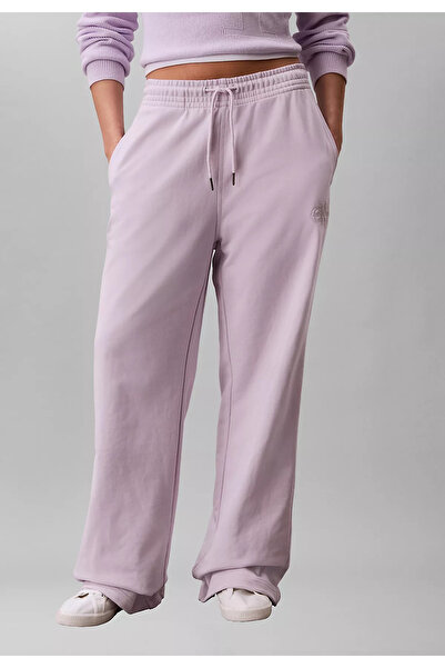 Calvin Klein Women's Comfortable Fit Elastic Waist Ck Logo Detailed Terry Fab...