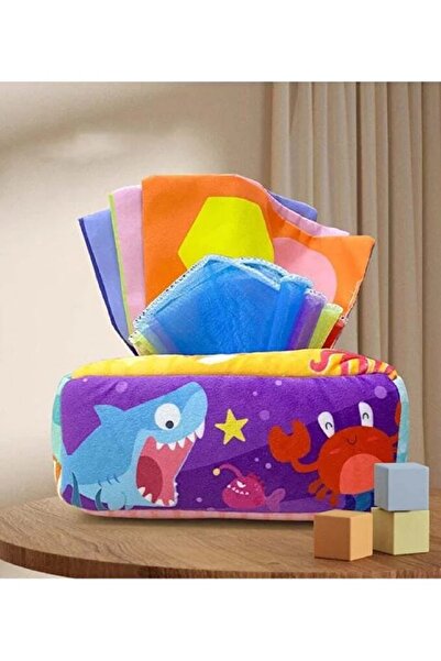 Fun Moment Sensory tissue box toy for babies aged 6 months to 1 year