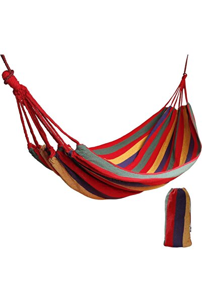 OEM Hamac din Bumbac - Rezistent, Portabil, Outdoor - 190 x 80 cm, Multicolor