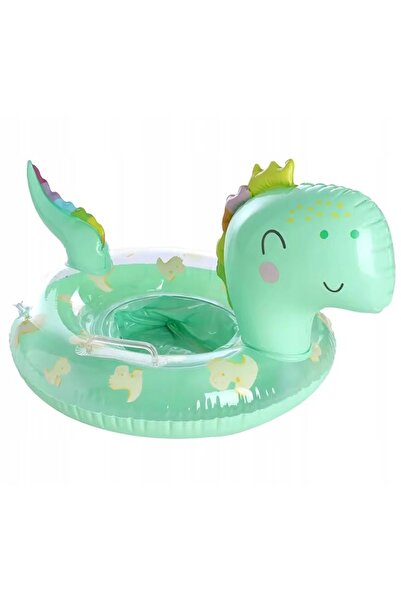 OEM Inflatable swimming ring for children - Green Dragon, PVC, with handles, ...