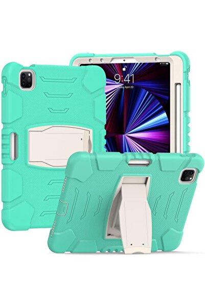 OEM Husă iPad Air 4 10.9 - Blindată, Rezistentă, Suport Stylus, Silicon, Mentă