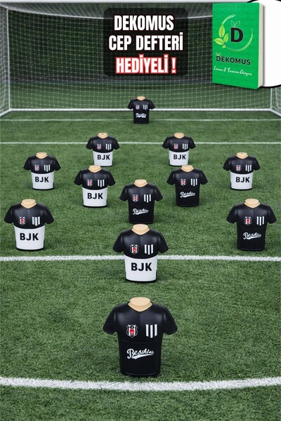 Beşiktaş "DEKOMUS CEP DEFTERİ HEDİYELİ" LİSANSLI SİLGİLİ FORMA TASARIMLI KALE...