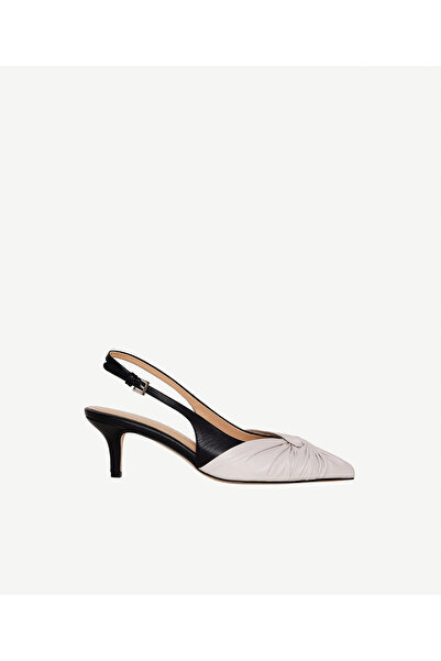 Yargıcı Double Color Leather Heeled Shoes
