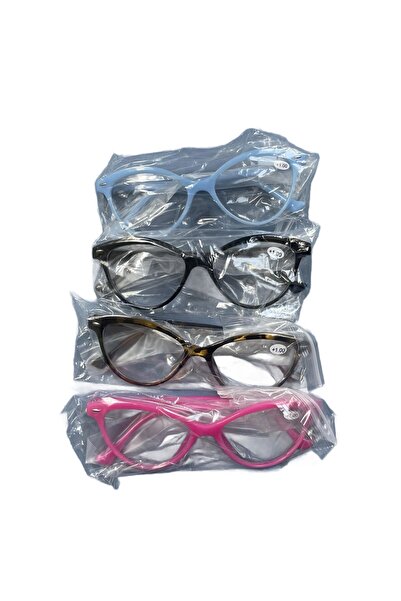 OEM Women's Reading Glasses - Blue Light Protection, Plastic Frames, 4 Pieces...