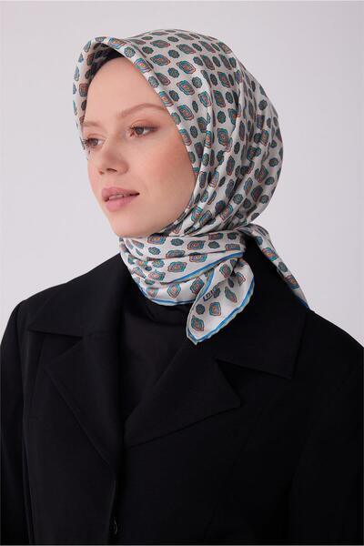 Belli Eșarfă Tivil Saf mătase 4308 - 87 Model alb batik