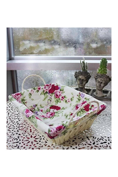 MİEN MEN640 Çiçek Desenli Dikdörtgen Ekmeklik 20x30x8 cm