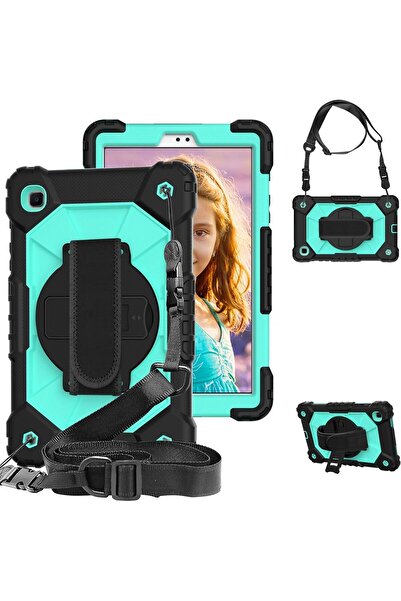 OEM Samsung Galaxy Tab A 8.0 Case - Antishock, Rotating Stand, Belt Strap - P...