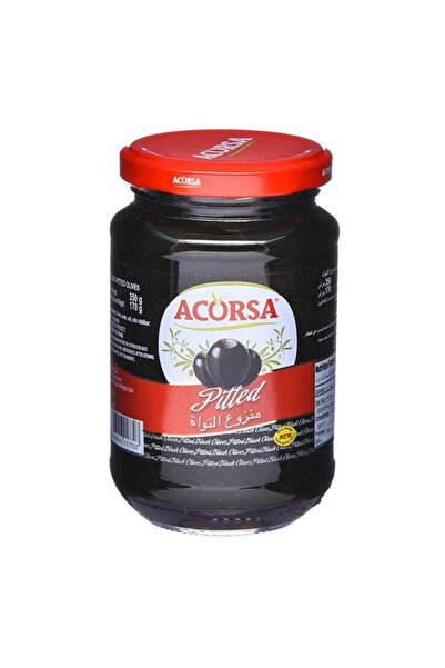 Acorsa OLIVES BLK PITTED 170GM
