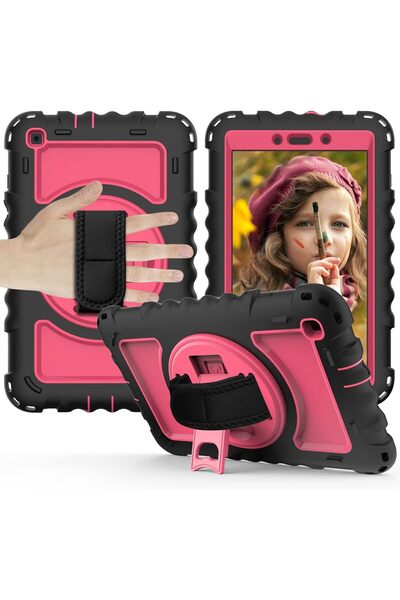 OEM Husă Samsung Galaxy Tab A 8.4 - Protecție 3 Straturi, Suport 360, Curea U...