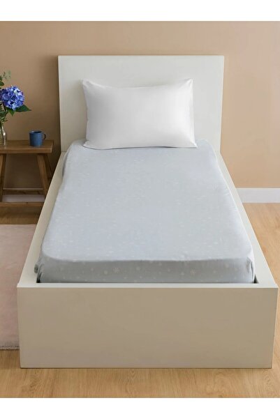 LC Waikiki LCW HOME Κεντημένο με νιφάδες χιονιού ελαστικό σεντόνι