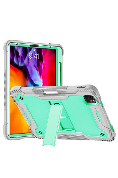 OEM Husă iPad Air 4/5, Pro 11 - Protecție 3 Straturi, Suport, Curea Umăr, Slo...