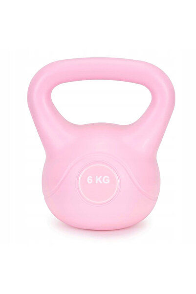 SERSIMO Kettlebell fitness 6 kg, minge cu mâner ergonomic, ABS și ciment, 21x...