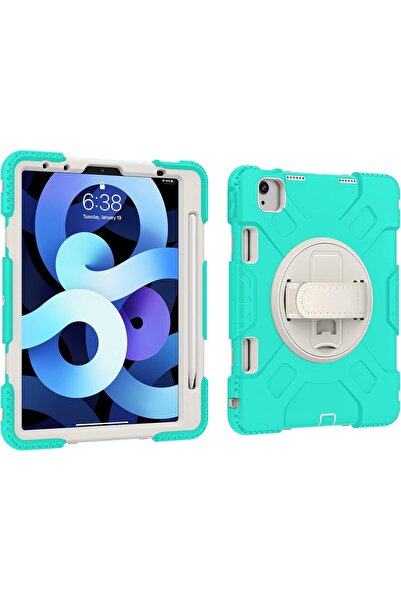 OEM Husă iPad Air 5 / Air 4 10.9 - Protecție 3 Straturi, Suport Rotativ 360, ...