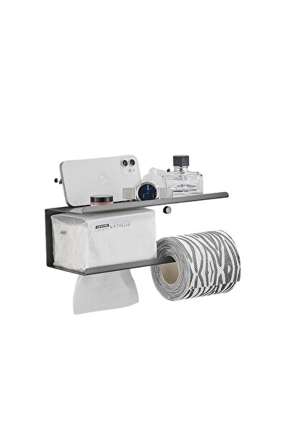 OEM Toilet Paper Holder with Shelf - Stainless Steel SUS304, No Drilling, 30 ...