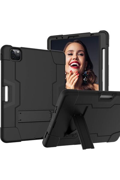 OEM iPad Pro 12.9 (2021/20/18) Case, Armored, Stylus Holder, Integrated Stand...